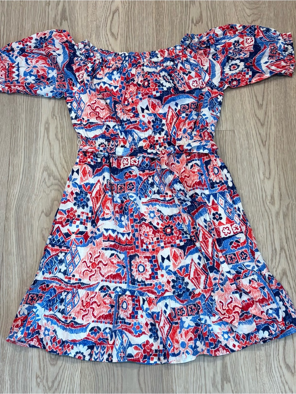 🌸NWT🌸 LOFT Red, White & Blue Summer Dress